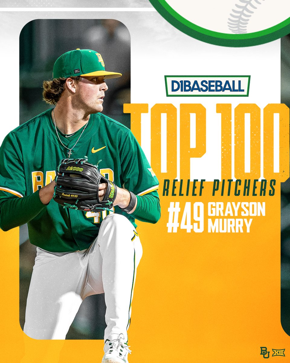 BaylorBaseball's tweet photo. G-Murr 🔥

#SicEm 🐻⚾️ | #Together https://t.co/ADUJX4mzzf