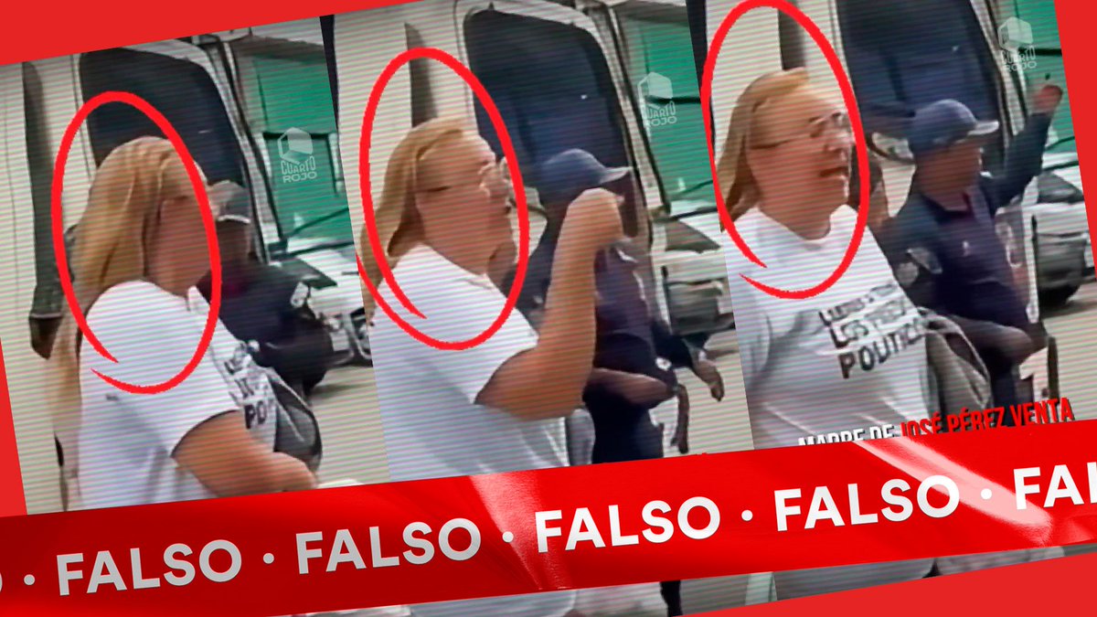 cazamosfakenews's tweet photo. Es falso que esta mujer es la madre de José Pérez Venta
⠀
La acusación falsa circula desde el 21 de enero, pero se volvió viral el 3 de febrero con videos que superaron las 314.000 visualizaciones en redes sociales como Instagram y TikTok:

https://t.co/1IJdW1O8hr https://t.co/D5oygLCgTz