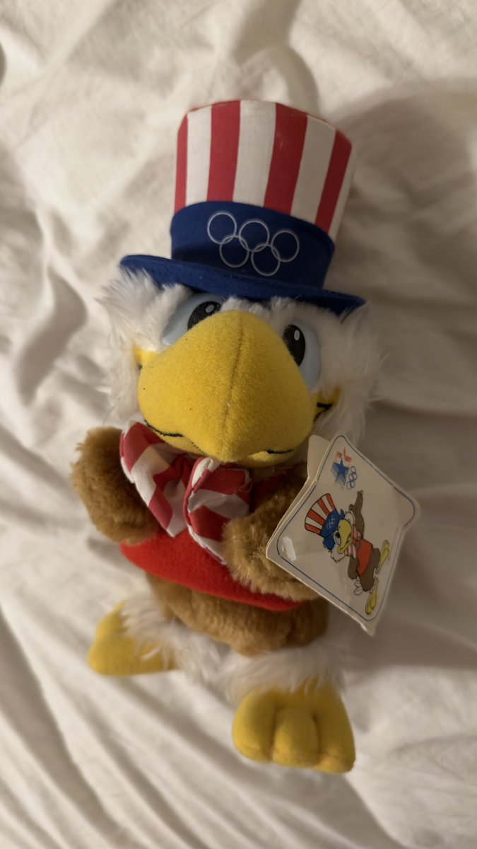 The stuffy I’ve had since toddler me attended the LA Olympics in ‘84 

(Managed to keep the tag on all these years, too!)