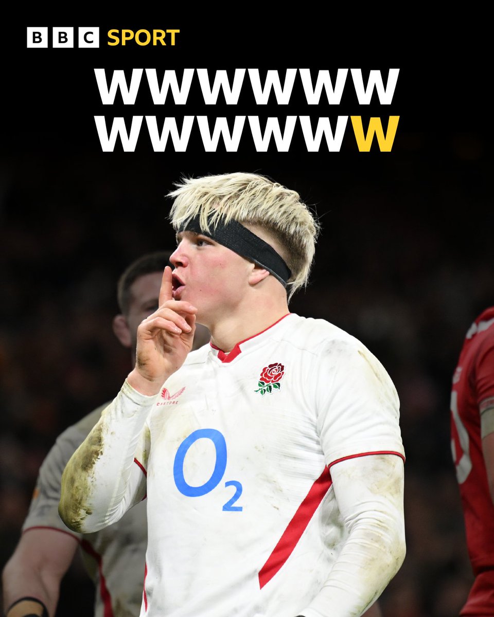 That's 12 straight wins for England since defeat in their first game of the 2025 Six Nations championship 💪