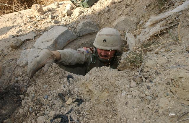 Al-Qa'qaa weapons complex, Iraq 2004. Was anyone else retarded enough to tunnel rat? Pucker factor 20/10