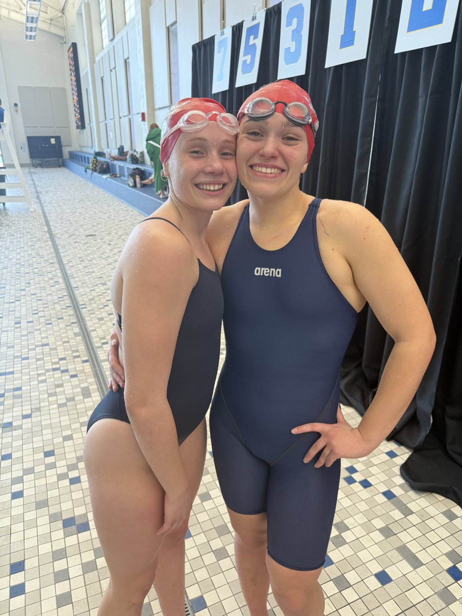 Katfish seniors, Morgan Rakestraw placed 12th (2:30.21) and Maddie Armstrong 14th (2:33.98) in the 200 IM.