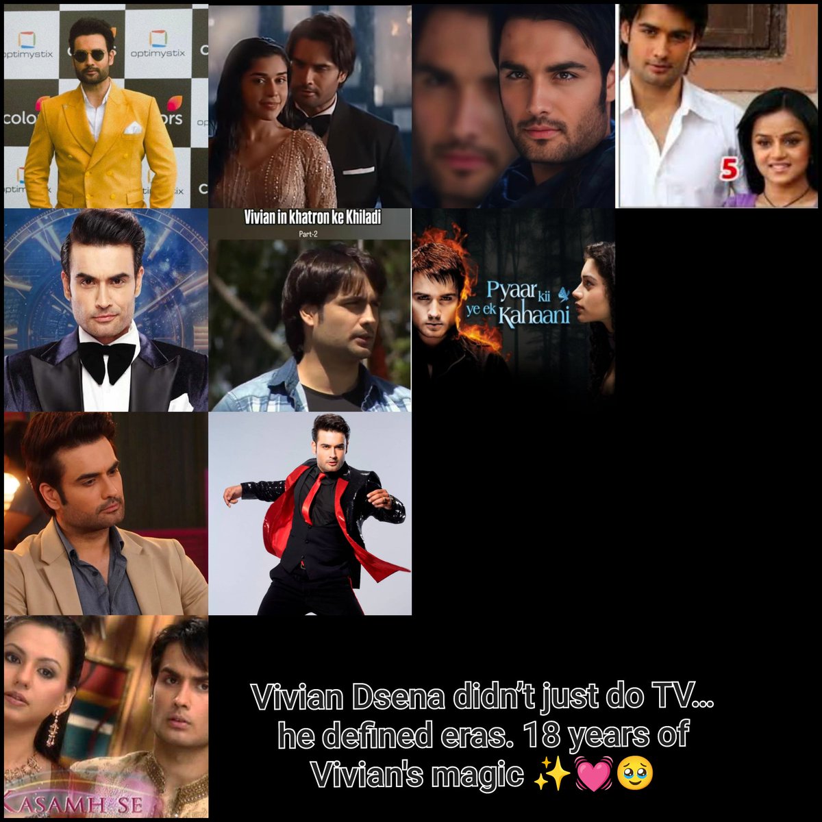 18 years of Vivian Dsena on Indian Television From Kasamh Se  PKYEK  Madhubala Shakti  Udaariyaan 
every role, every era, pure impact.
Grew up watching him, still admiring him, still emotional.Not just an actor, a feeling.
Forever proud. Forever a fangirl

#18YearsOfVivianMagic