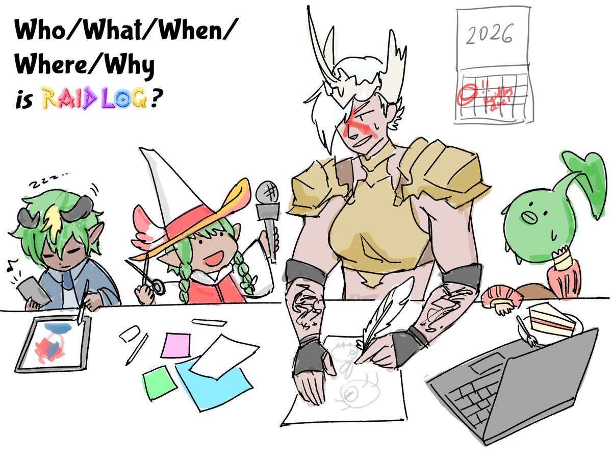 RaidLog Project (FFXIV Fan Zine) tweet media