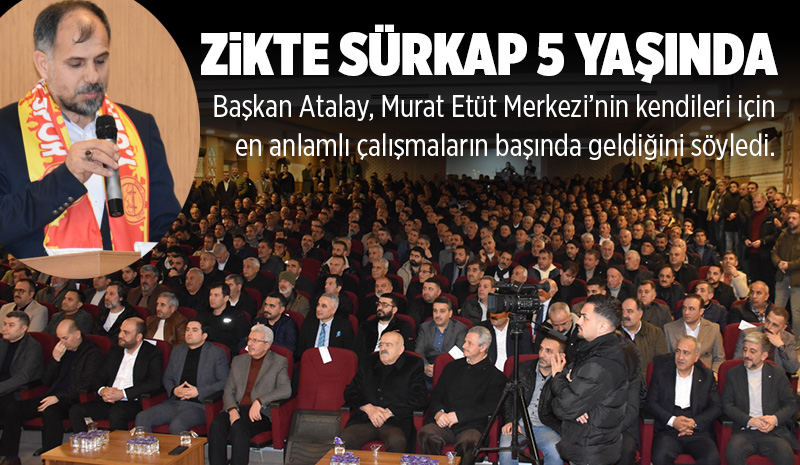 ZİKTE SÜRKAP’TAN 5. YIL BULUŞMASI
Birlik ve dayanışma mesajlarının verildiği programda eğitim çalışmaları kapsamında hayata geçirilen “Murat Etüt Merkezi”ne dikkat çeken Platform Başkanı Mehmet Atalay, bir toplumun gelişmişlik düzeyinin en önemli göstergelerinden birinin eğitim