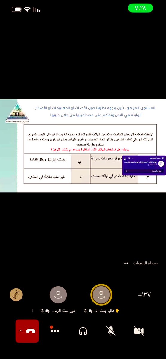 smmmd1554794's tweet photo. تشرفتُ اليوم بالمشاركة في مبادرة نافس – تحدي وارتقاء، وكان لقاءً ممتعًا ومُلهمًا، ازداد قيمة بحضور مديرتنا الأستاذة الأنور العنزي، ومشرفتنا الفاضلة الأستاذة نعيمة البلوي، وبمشاركة عدد من معلماتنا وطالبات منطقة تبوك ومحافظاتها.
لقاء يعكس روح التعاون والطموح، ويجسد معنى التميز والسعي نحو الارتقاء 
شكرًا لكن من ❤️
شكرًا لعرابة اللقاء الاستاذة كوثر البلوي