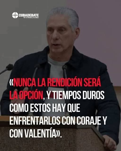 #CubaEstáFirme 
#CubaNoEstáSola 
#CubaEstaFirme