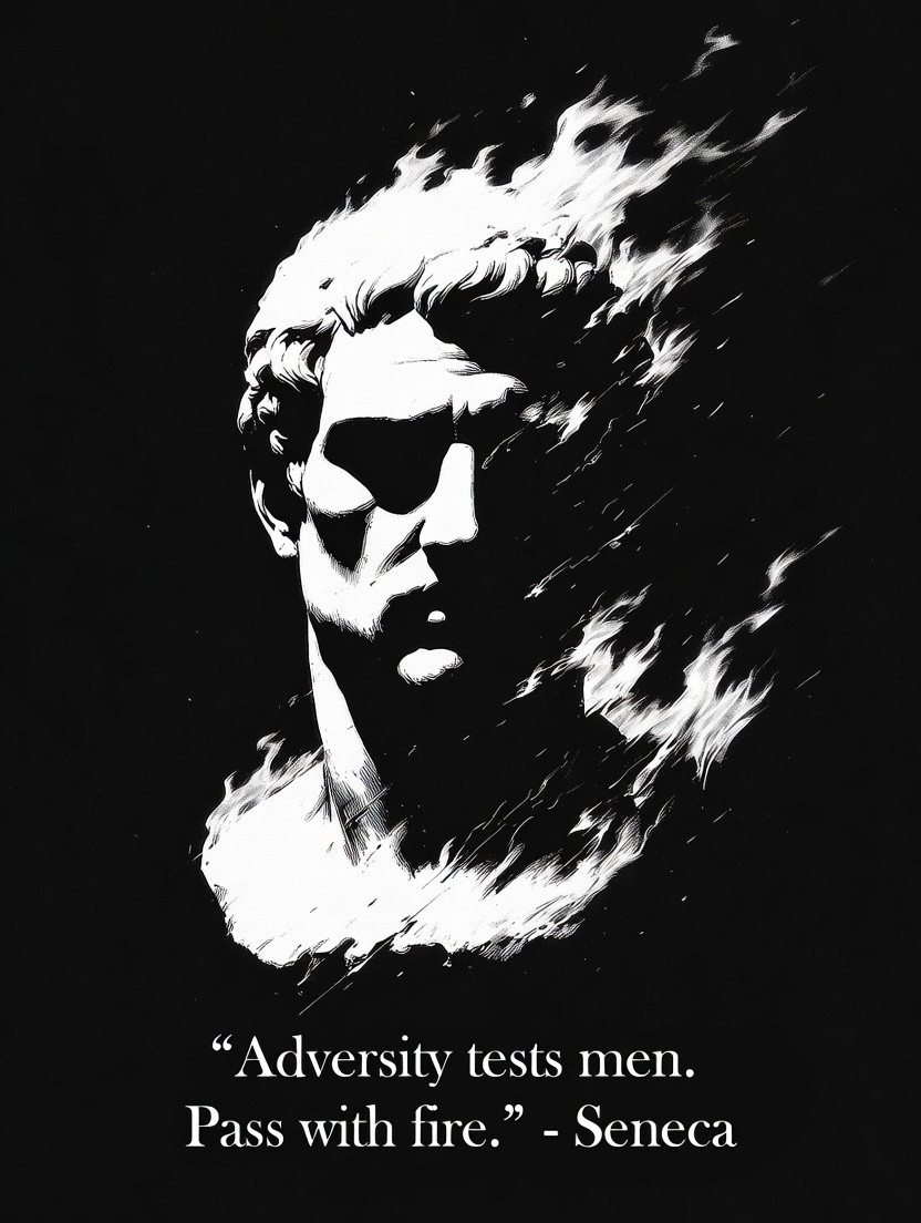 StoicAlphaDaily's tweet image. Seneca: Adversity tests men.
Pass with fire.

#Seneca #TestPassed
