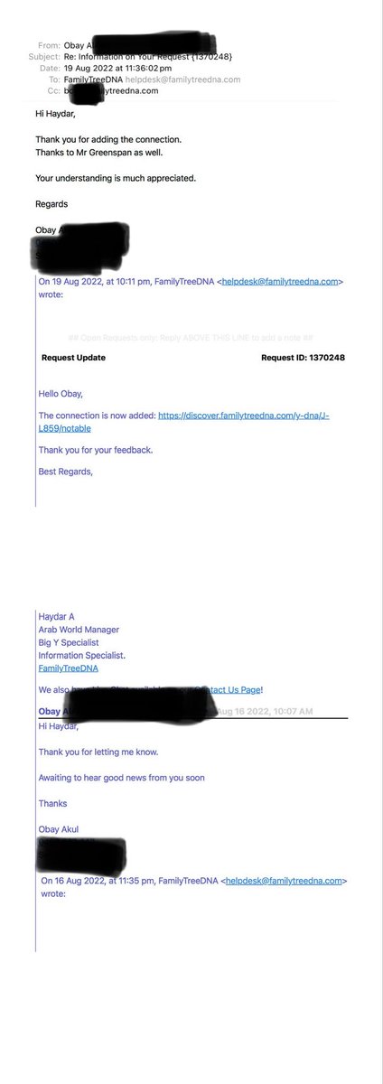 كواليس توثيق نتيجة الأسرة الهاشمية الأردنية #L859 في شركة FTDNA رحلة من العرقلة
 إلى الاعتراف الرسمي 🧬🇯🇴

العينة تعود للشريف ناصر بن جميل سعودي الجنسية حفيد الشريف ناصر بن علي شقيق قائد الثورة العربية الشريف الحسين بن علي

لكن كيف تم التوثيق رغم الصعوبات ؟ 

بعد ظهور النتيجة
