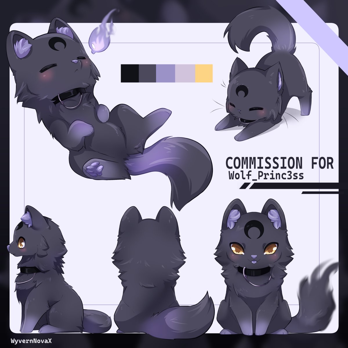 Mascot ref sheet for @/wolf_princ3ss (⁠✿⁠ ⁠♡⁠‿⁠♡⁠)