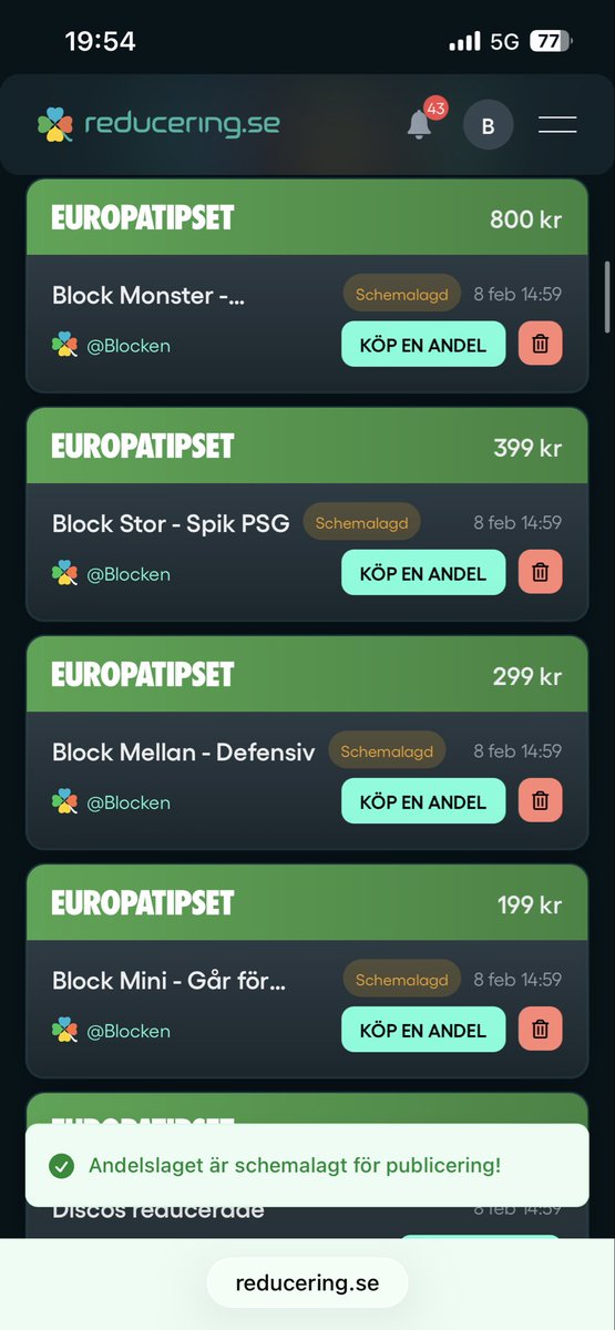 Blockens Andelar tweet media