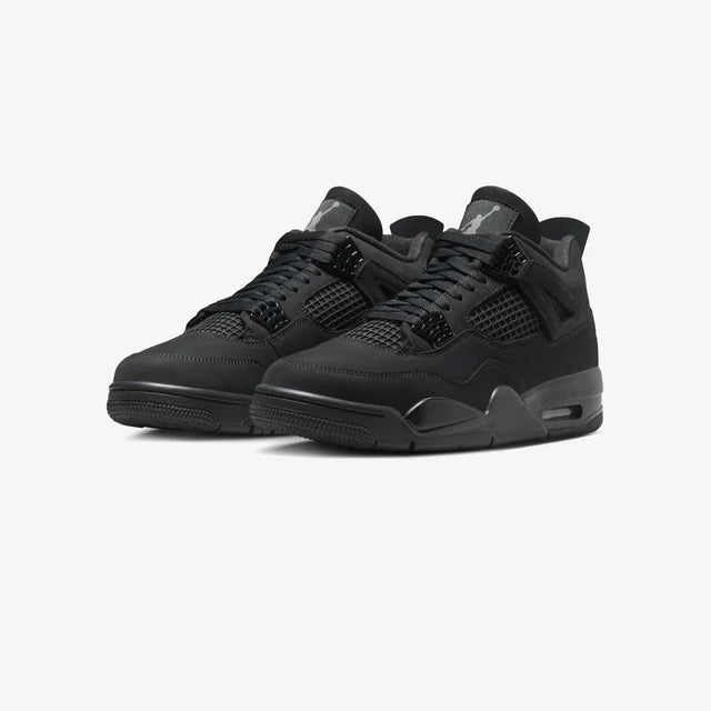 HypeHeat414's tweet photo. Unleash the legend 🖤 The Air Jordan 4 Retro Black Cat (2025) is back, blending iconic style with stealthy elegance. Don’t miss your chance to pre-order this timeless classic for just $340. Get yours now & elevate your rotation! 👉 https://t.co/TKs4X3Ri44 #BlackCatJordan4 #JordanCollectors