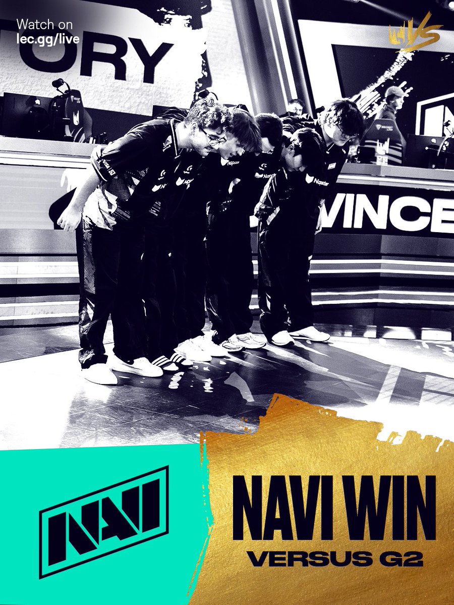 #NAVIWIN 

<a href="/NAVILeague/">NAVI LOL</a> take down G2 in convincing fashion!