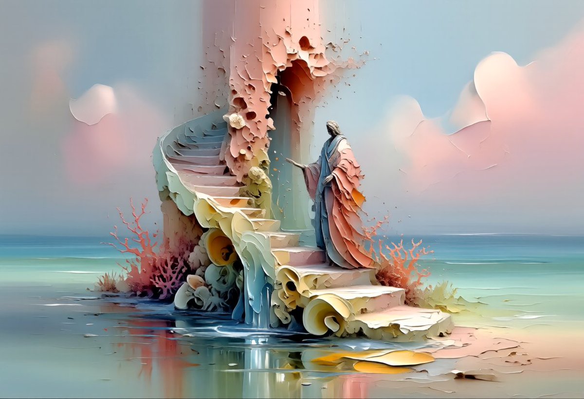 andy_corah's tweet image. The path decays. The reaching doesn't.  
#AIart #Belief