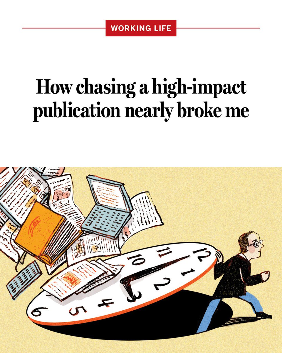ScienceCareers's tweet image. "I have come to appreciate that success isn’t solely a matter of high-impact papers or the steep climb up the academic ladder. For me, it now means tracing my own path, one that is sustainable &amp;amp; isn’t defined by what others expect of me." #AcademicChatter bit.ly/4qQE0rB