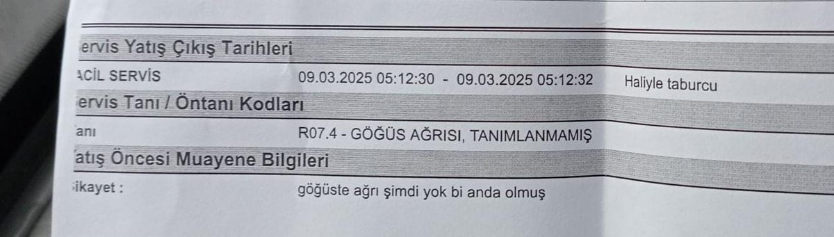 Tanrı'nın yeryüzündeki eli doktorlar arasında da maalesef "dandik" doktorlar var.
Kalp krizi şikâyetiyle hastaneye 04.59'da gidip, 05.12'de yalap şalap bir EKG çekimi ile eve gönderen ve 5 saat sonra kalp krizinden ölen eşimden sonra, evet, maalesef doktorların da işini layığı