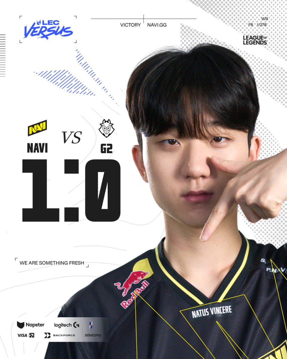 100% win rate against Gamers2🥱

It's a #NAVIWIN on Poby's birthday, and we go 7-3 in #LEC Versus🥳