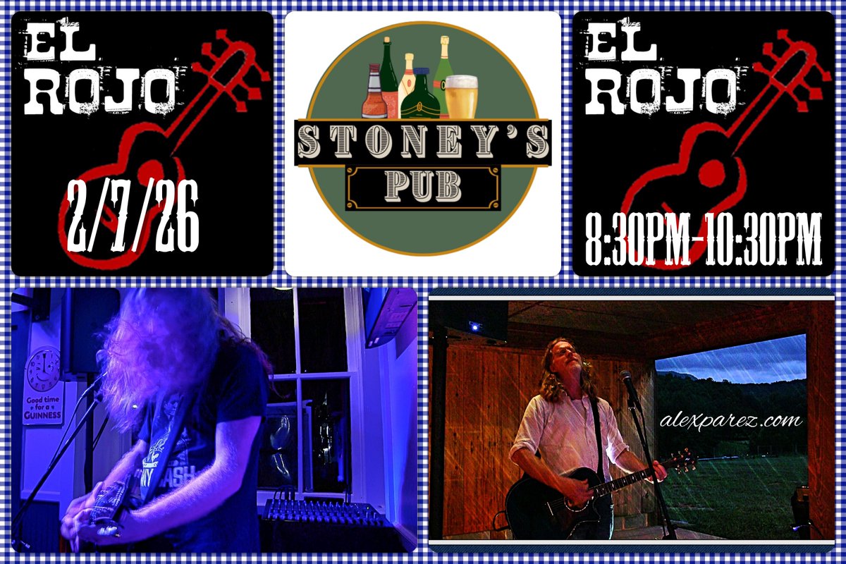 TONIGHT! I return again to Stoney’s Pub in Shepherdstown, WV! 8:30pm-10:30pm!

alexparez.com/shows

instagram.com/nikkistoneberg…