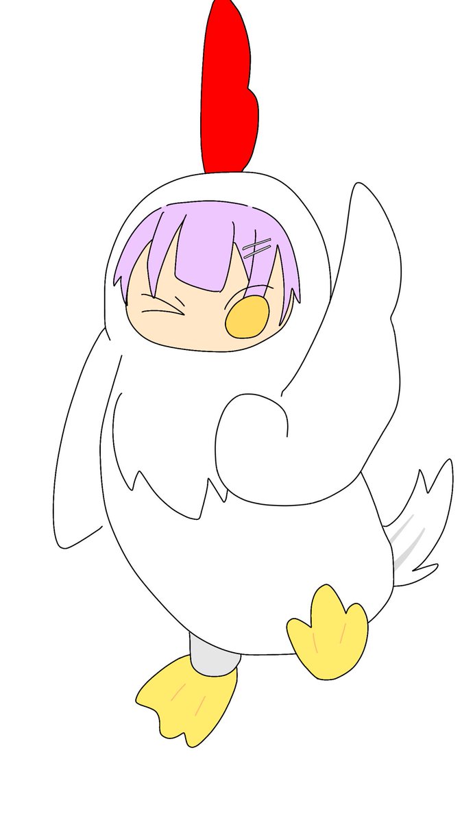 Unconou's tweet photo. 2/8はニワトリの日らしい
#あんずあーと https://t.co/RWzRltNlXI
