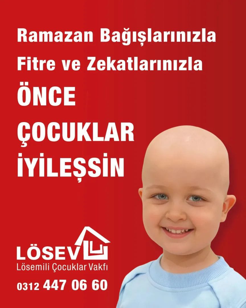 Ramazan Bağışlarınızla önce çocuklar iyileşsin 💥💫💥

<a href="/losev1998/">LÖSEV</a> 
<a href="/julidearifoglu/">Dr.Julide Arifoğlu</a> 
<a href="/gulbeyazblgn/">Gülbeyaz</a> 
<a href="/BusraGungorSHU/">Büşra Güngör..</a>
<a href="/hulya_unver/">Hülya ÜNVER</a>