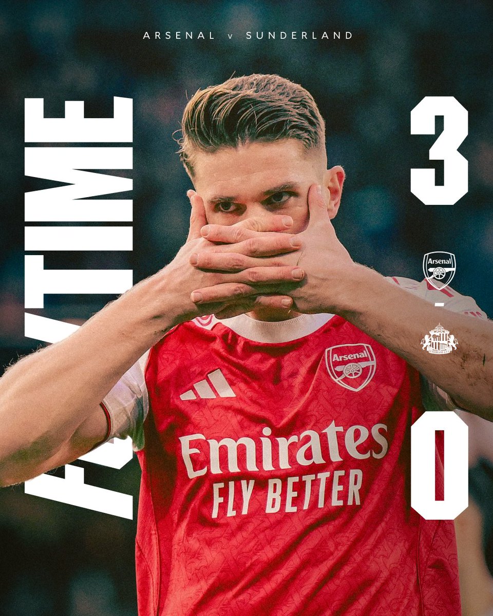 fabricenko's tweet photo. 🔥🔥VIKTORY IS SWEET! 🔥 Viktor Gyökeres. Brace. Again.
3-0 at the Emirates, Sunderland sent packing, and that hug with Martinelli? Pure Arsenal love Nine. Points. Clear. Who’s catching us? Nobody. #Viktory #Gyokeres #Arsenal #COYG #PremierLeague #Gunners https://t.co/VUKznoaX1a