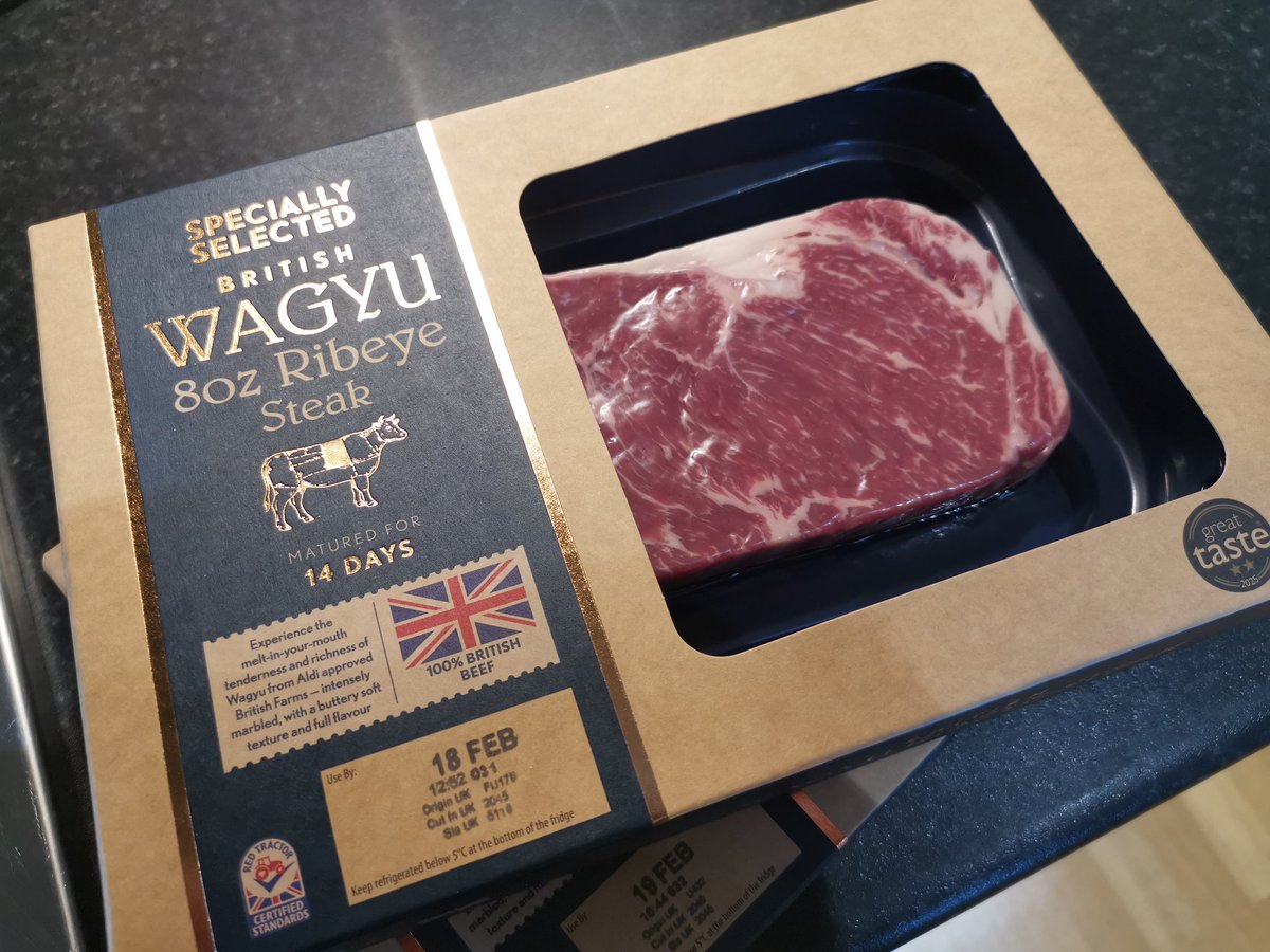 DaveWi11is's tweet image. So, I gave @AldiUK Wagyu steak a go tonight...
Turned out pretty good... Equivalent to getting a decent cut but not exceptional, having said that, I would buy again for a tenner!
#steaknight #foodpics