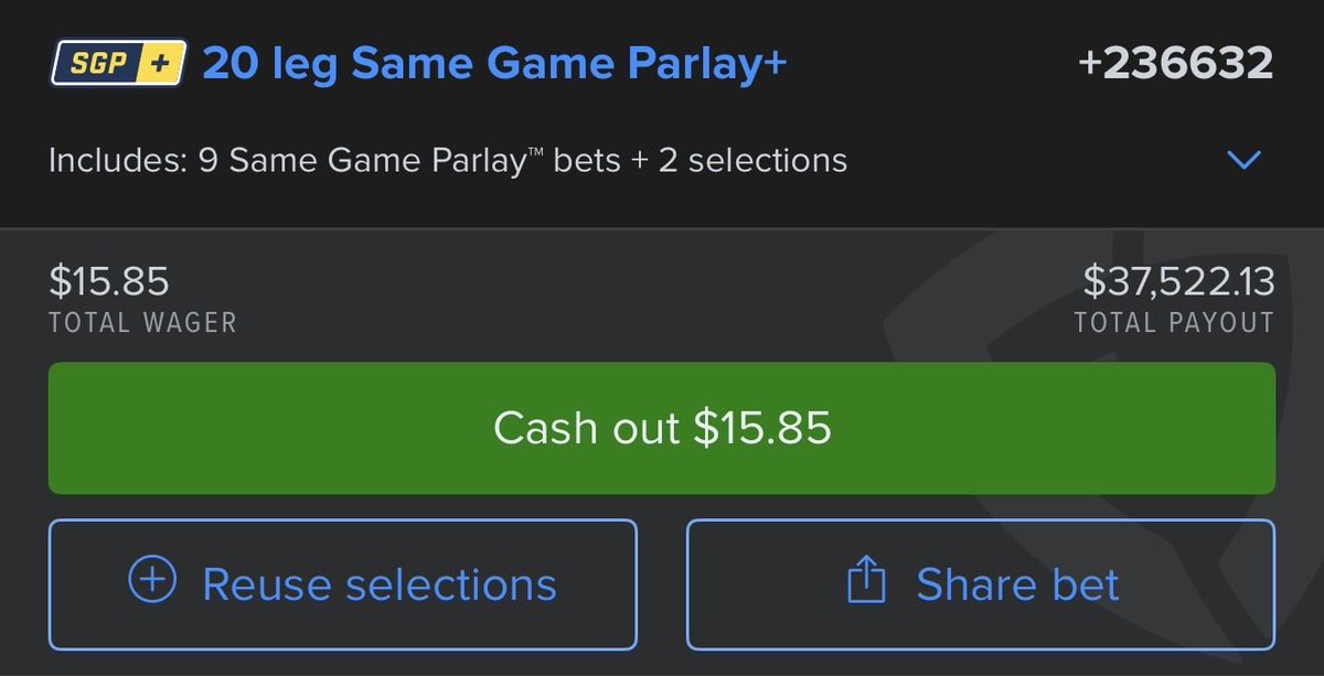 150 Likes ♥️ + 25 Retweets 🔁 and I’ll drop this 20 Leg Mega 🔥