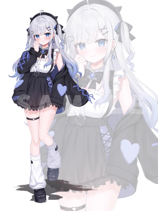 【お仕事報告】 花宮莉歌さん(#hanamiya_rica )の妹、 花宮瑠歌さんのイラストを担当させていただきました! 莉歌さんと対照的なカラーで制作させていただきました! たくさんお話していただけたらうれしいです