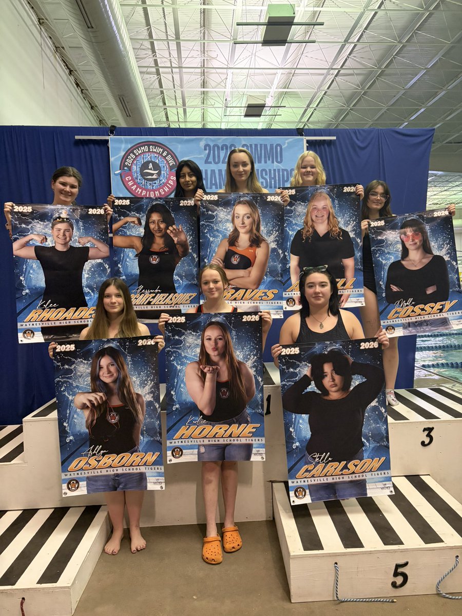 WHSTigerSwim's tweet photo. Early morning start for the Lady Tigers at SWMO JV and Varsity Championships! Today we celebrate our seniors!!! Go Lady Tigers! https://t.co/TYIDe3XrcE