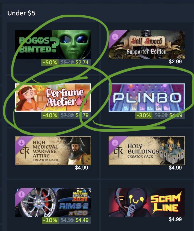 Steam USA ana sayfasinda 5$ alti kisminda 3 Turk oyunu var lol

Global bi ivme yakaladik, yukseliyoruz, baltalamayin abi sunu iste