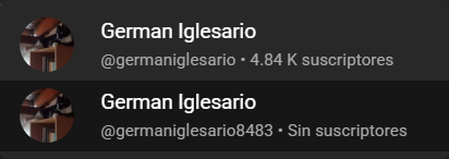 Programando el short me acabo de dar cuenta de que existe un canal exactamente igual al mío pero sin nada subido XDDD