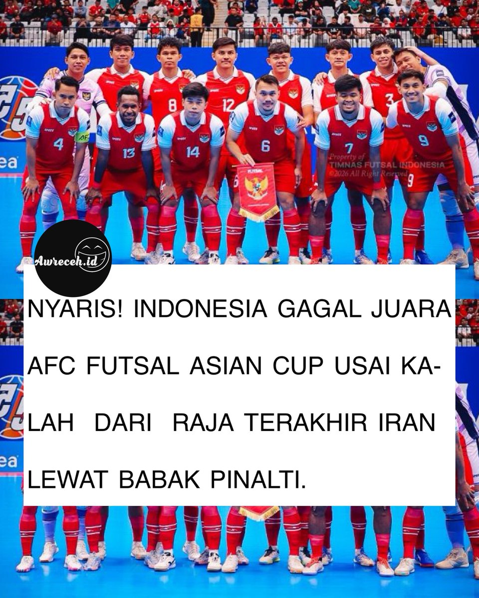 Gpp, kalian udah hebat karena bisa ajak Iran sampai main di babak pinalti😇