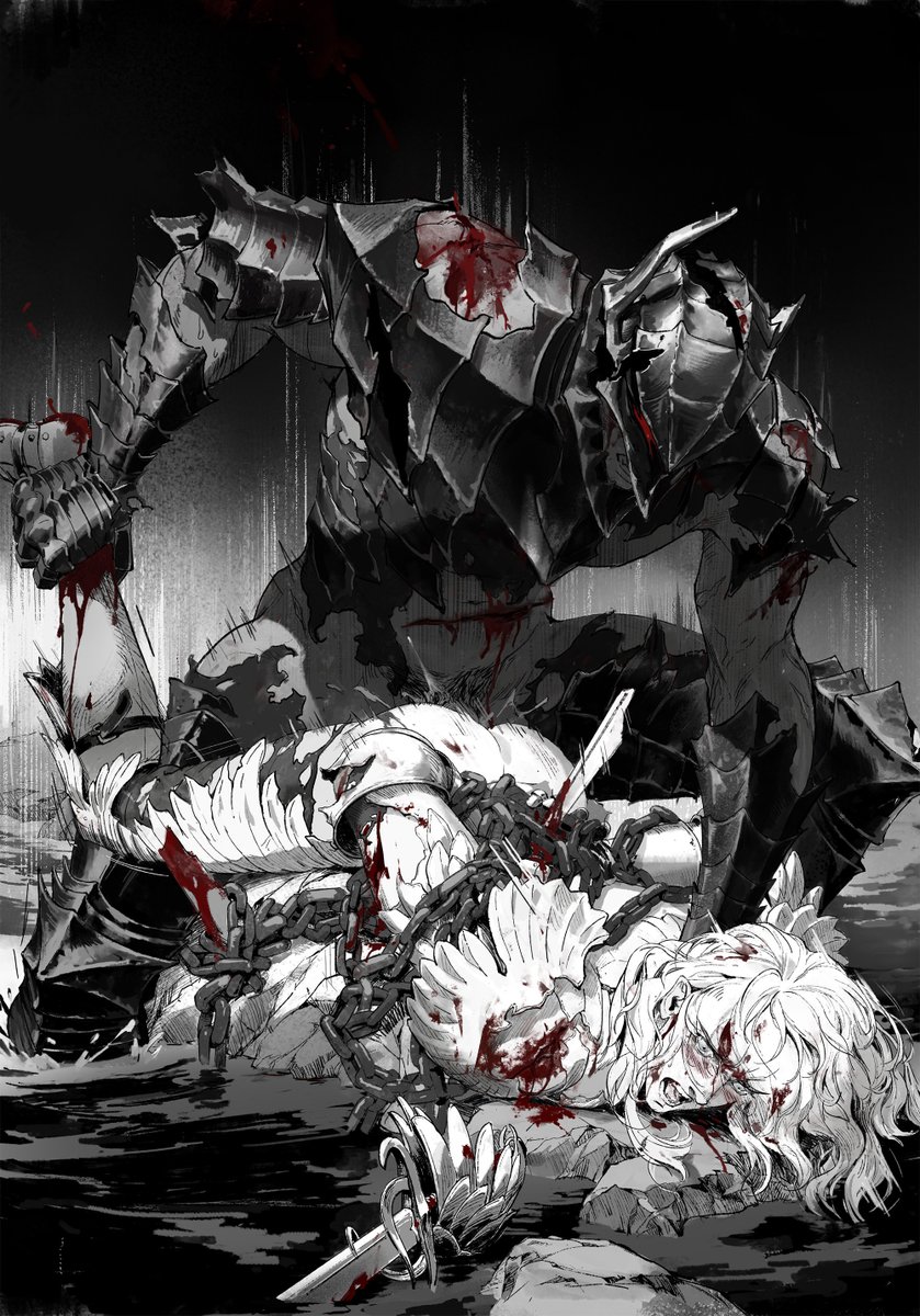 #Berserk #Griffguts
Bottom Griffith.
Guts' revenge sex.
The Falcon of light finally gets his turn- pinned, and railed ruthlessly by the raging, black beast he created.
Berserker Armor was absolute hell to draw😭