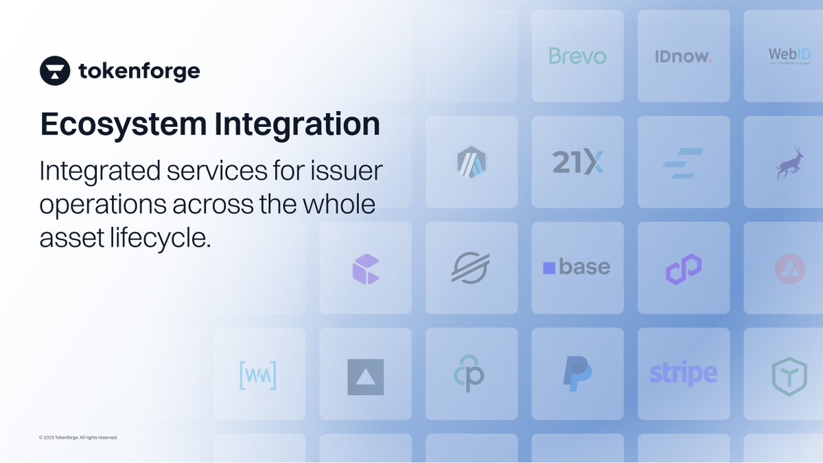 Tokenization doesn't end with deployment and distribution. 

It requires a holistic approach that equips issuers with all relevant operational tools:

☑️ Regulated infrastructure (custody, registrar, liability umbrella) 
☑️ Chain-agnostic smart contract deployment 
☑️ Payment &amp;