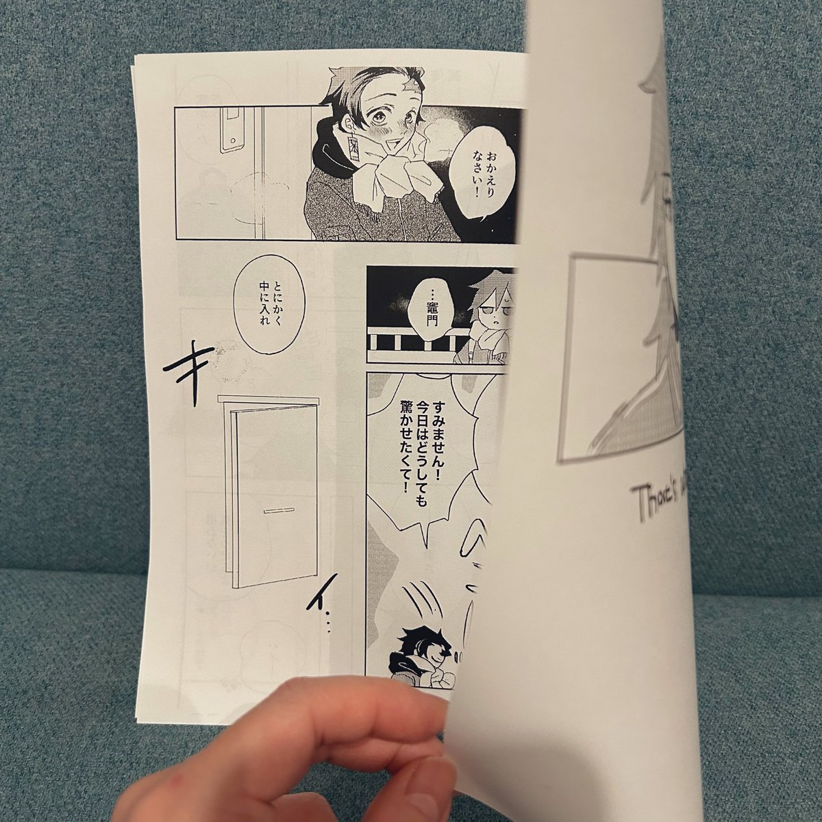 kmt_same's tweet photo. コピー本こんな感じです！後日1週間期間限定でアップする予定なので、紙媒体がいいという方のみお手に取って頂ければと思います🙇‍♀️ https://t.co/VdLzSRSF5V
