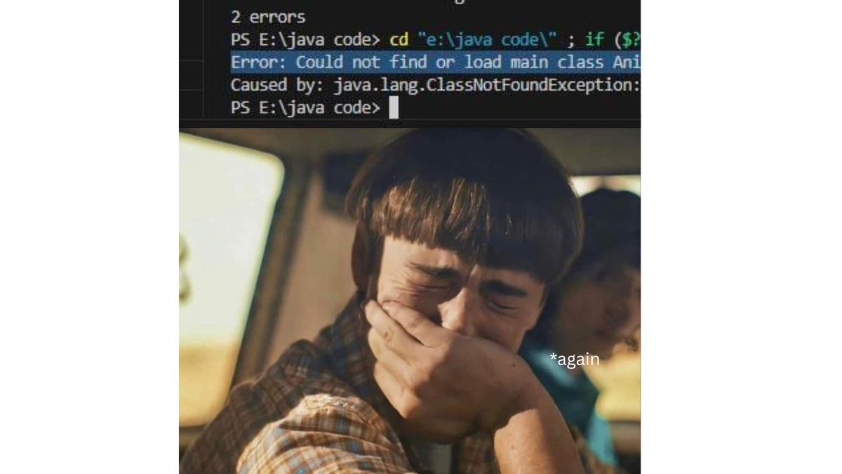 Vanshika1378253's tweet photo. Every single Time 😭
#HackFest2025 
@gdgcloudnd https://t.co/rR8P9YbBaI