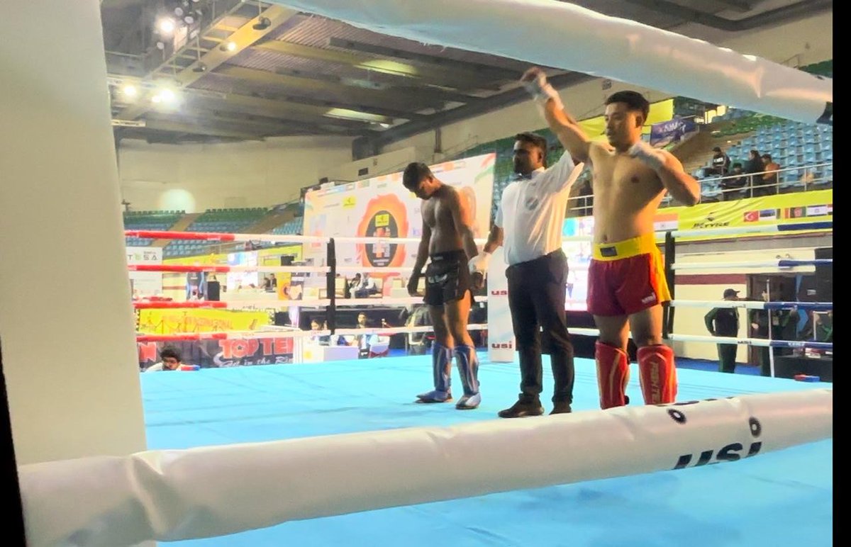 Heartiest congratulations to the Nagaland Association of Kickboxing Organization led by President Mr. Khetoho Zhimomi for bringing laurels to the state in the 5th India Open International Kickboxing Cup 2026, held in New Delhi. 
Their remarkable feat consists of: 
1 Gold Medal 🥇