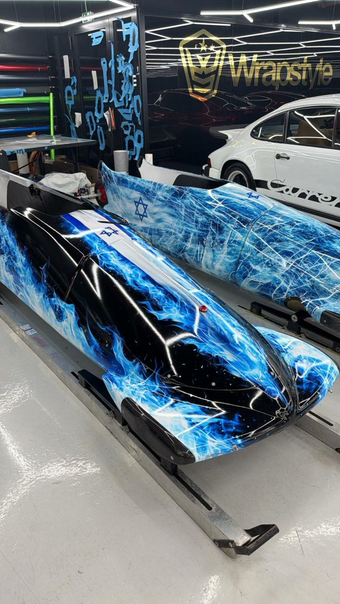 koshercockney's tweet photo. Shul Runnings.

The Israeli Bobsled teams sleds are so  f*cking rad.

Love this for Israel 😂 https://t.co/dwnEwEqKKl