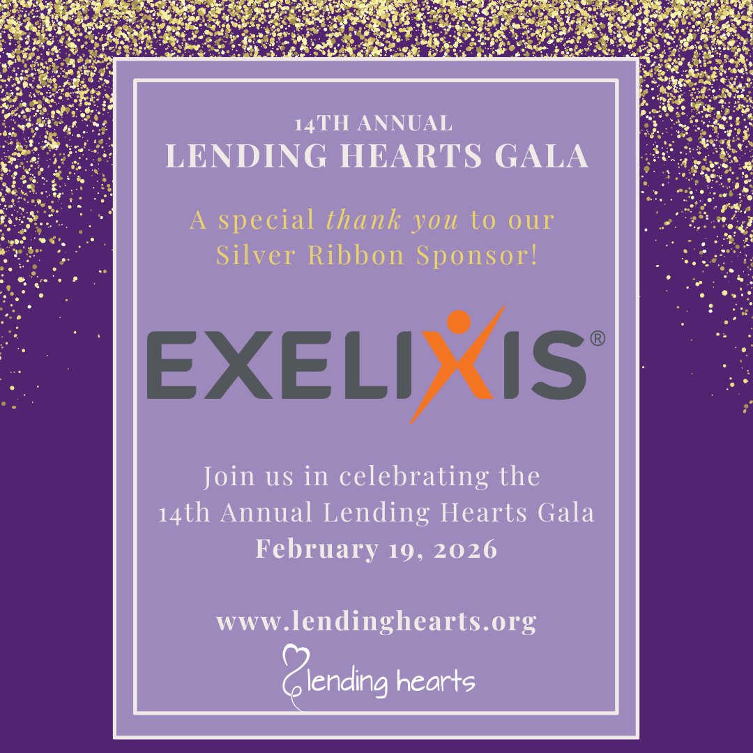 Thank you, Exelixis, for your continued support of Lending Hearts and our annual gala!

We couldn't be more excited to celebrate this year's honoree owner of <a href="/CGRTeams/">Chip Ganassi Racing ⚡️</a>, Chip Ganassi! 

Join us Thursday, February 19th! Go to the link on our homepage or to  onecau.se/2026lhgala