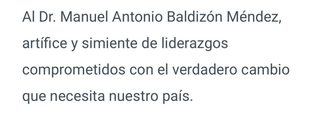 Y no es mentira. 
En Agosto de 2013 Melvin Portillo y de quien ya hemos hablado mucho por acá, le dedicó su Maestría en Derecho penal al confeso LAVADOR de DINERO Manuel Baldizon

Ahora se quiere ir de Magistrado. No le basta con TODO lo que ha destruído en el <a href="/MPguatemala/">MP de Guatemala</a> no les