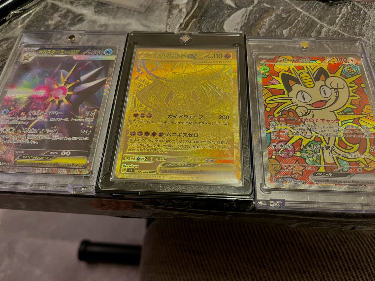 メガジガルデのMUR ニャースのSAR メガスターミーのSAR。持ってない