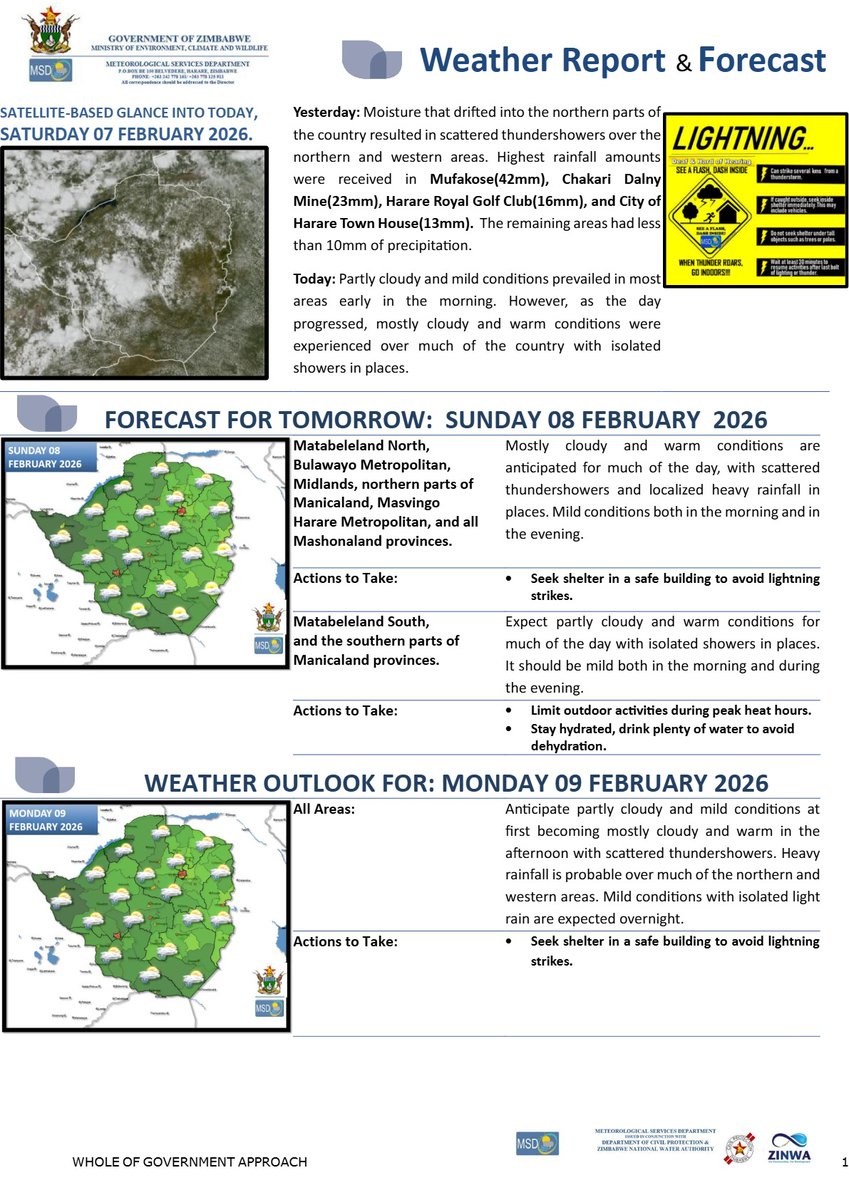 Meteorological Services Department of Zimbabwe tweet media