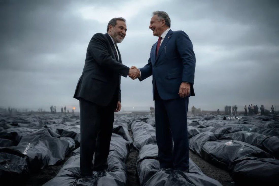 Shame on you. Do not negotiate with those who killed tens of thousands of innocent civilians in just two days!

<a href="/SteveWitkoff/">Steve Witkoff</a> 
<a href="/jaredkushner/">Jared Kushner</a> 
<a href="/SEPeaceMissions/">Special Envoy Steve Witkoff</a> 
#iran