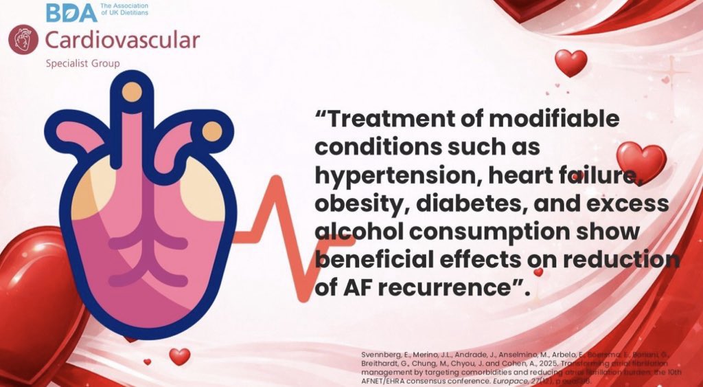 BDA_CVD's tweet photo. Atrial fibrillation (#AF) is the most common sustained cardiac arrhythmia and is characterised by disorganised atrial electrical activity leading to an irregular and often rapid heart rate. https://t.co/9HQCSTDeIl
