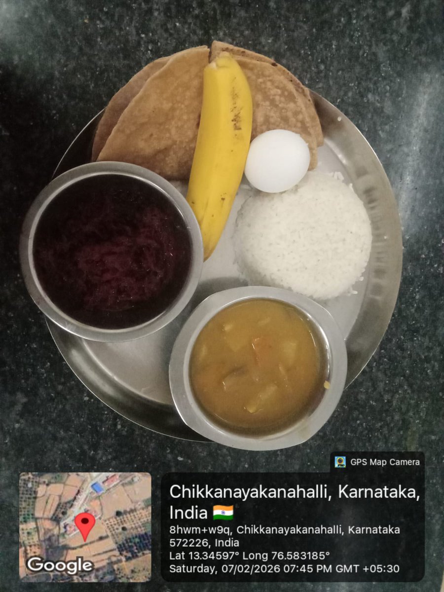 742Sc's tweet photo. Dinner
DBRARS-742 
SHETTIKERE
 CNHALLI
@SWDGoK
#SocialAudit_SWDMeals 
#SocialWelfare_Karnataka https://t.co/c8vxQssakT