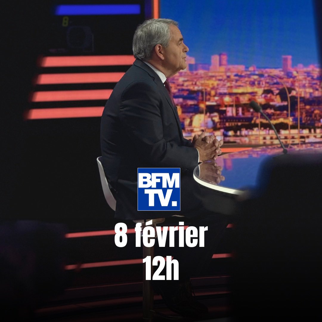 Je serai demain l’invité de <a href="/GuillaumeDaret/">Guillaume Daret</a> sur <a href="/BFMTV/">BFM</a> à partir de 12h.