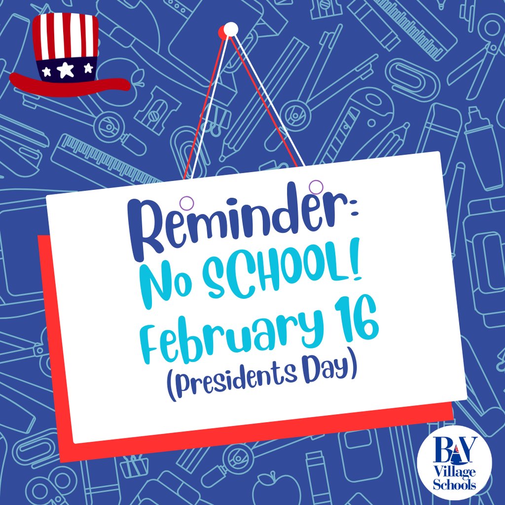 BVCSD Families...Please note these upcoming days off for students, Friday, Feb. 13 and Monday, Feb. 16.