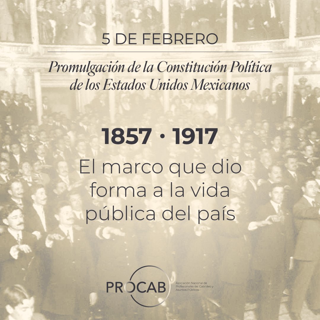 ProcabMexico's tweet image. El 5 de febrero recuerda que las leyes nacen del diálogo y la deliberación. Ayer como hoy, la incidencia en lo público existe; hoy, el cabildeo responsable lo hace con reglas, ética y transparencia 🤝 Conmemorar también es reflexionar.
#Constitución #CabildeoResponsable #PROCAB