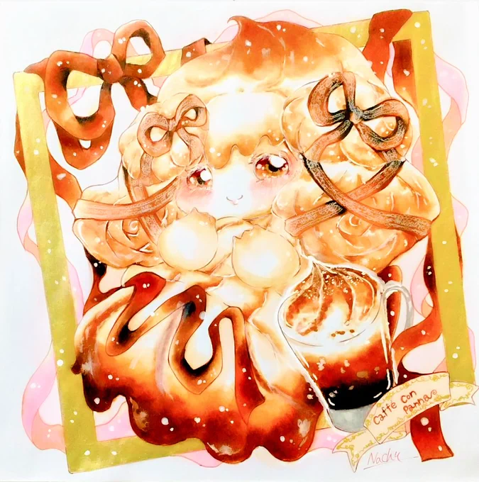 Caffe co panna にがくてあまい__ #ポケモンスイーツパーティー2026 #ポケモンイラスト