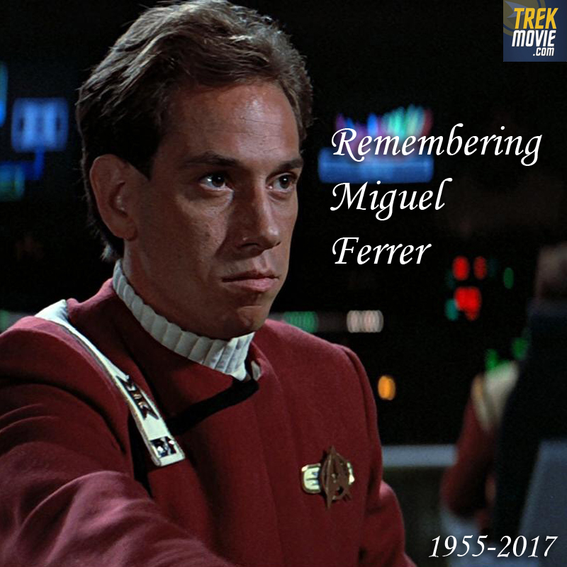 TrekMovie's tweet photo. On his birthday, we remember Miguel Ferrer, who was in #StarTrek III: The Search for Spock as the exec officer on the USS Excelsior. Director Leonard Nimoy was a childhood hero, and Ferrer said being in the movie was one of the "great thrills" of his life. https://t.co/8eJMIg2px6